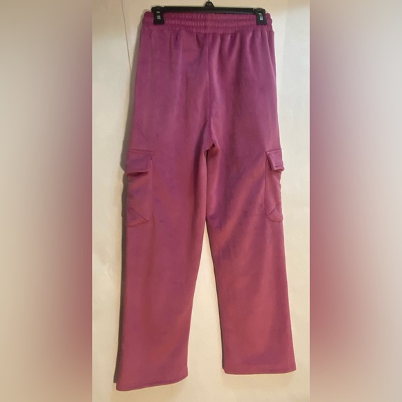NWT Fuyukai Woman’s Pink 2-Piece Fleece Pant Jacket Set Size S/M - Picture 12 of 15